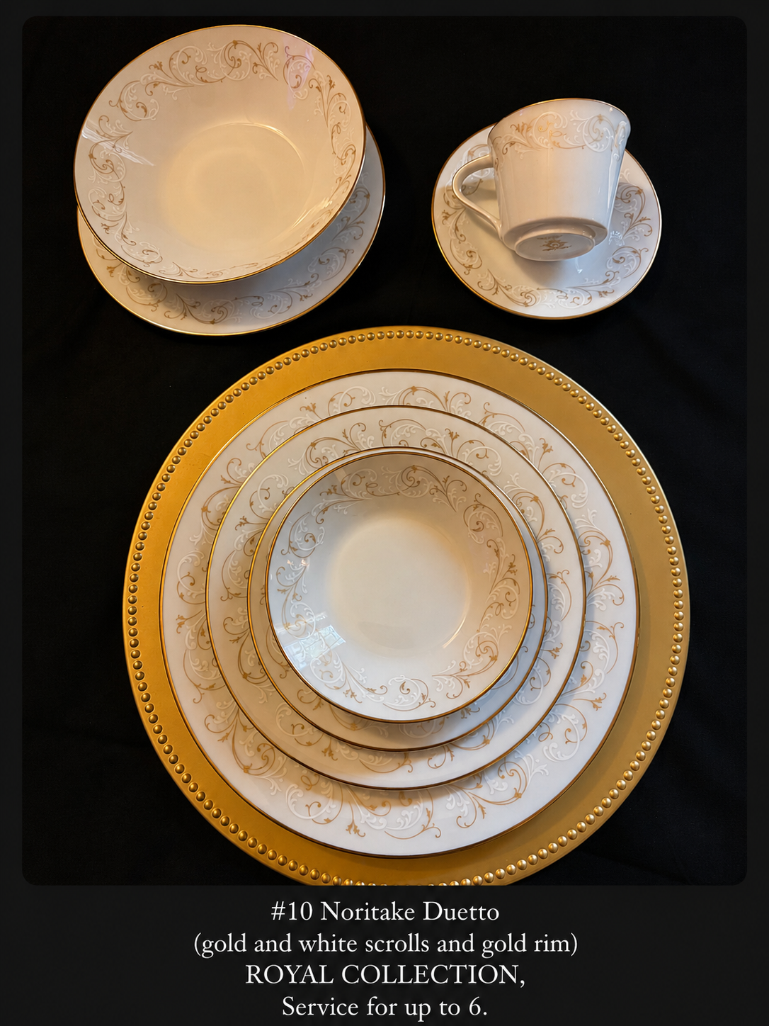 #10 Noritake Duetto fine china set
