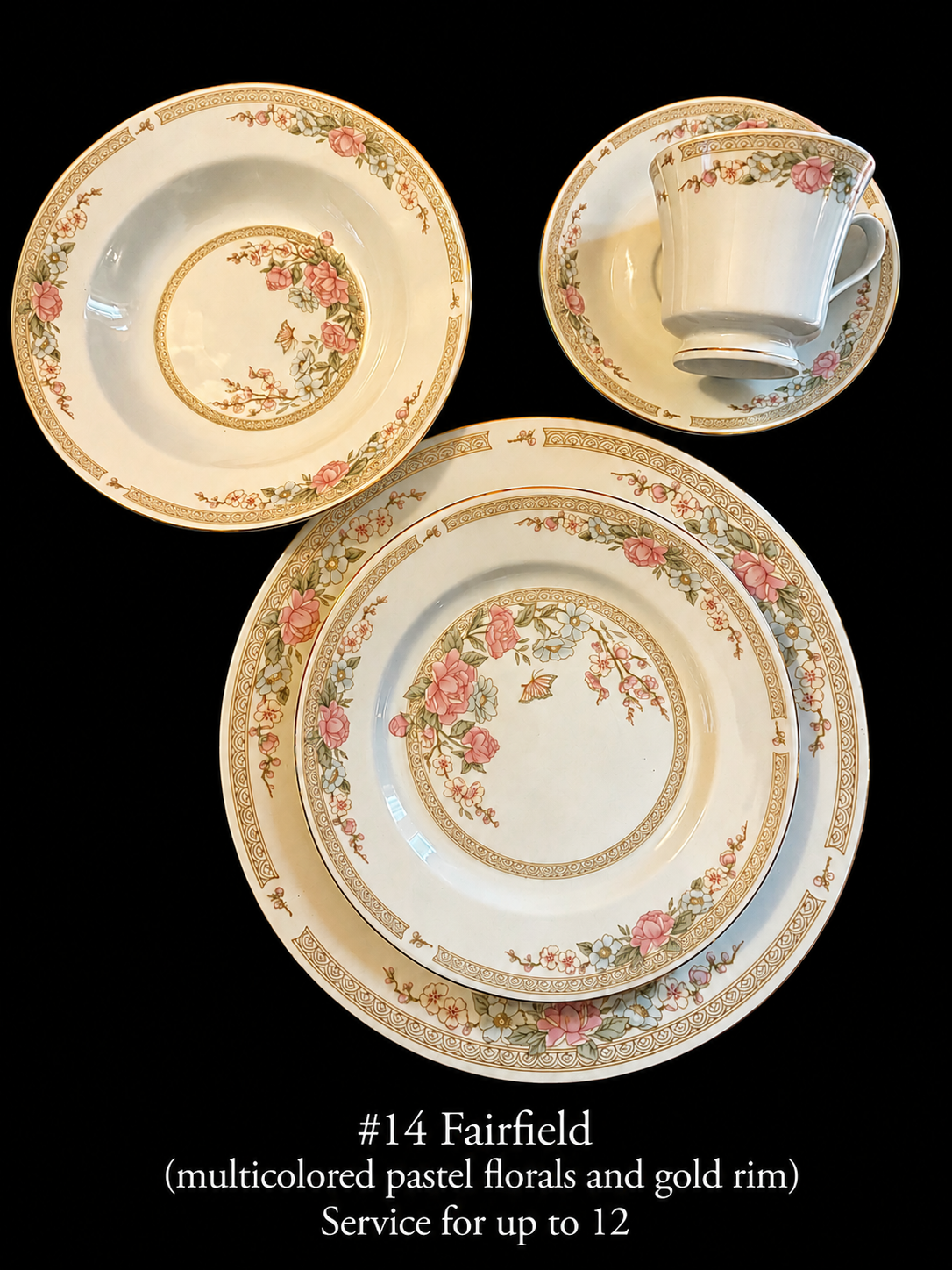 #14 Fairfield fine china set