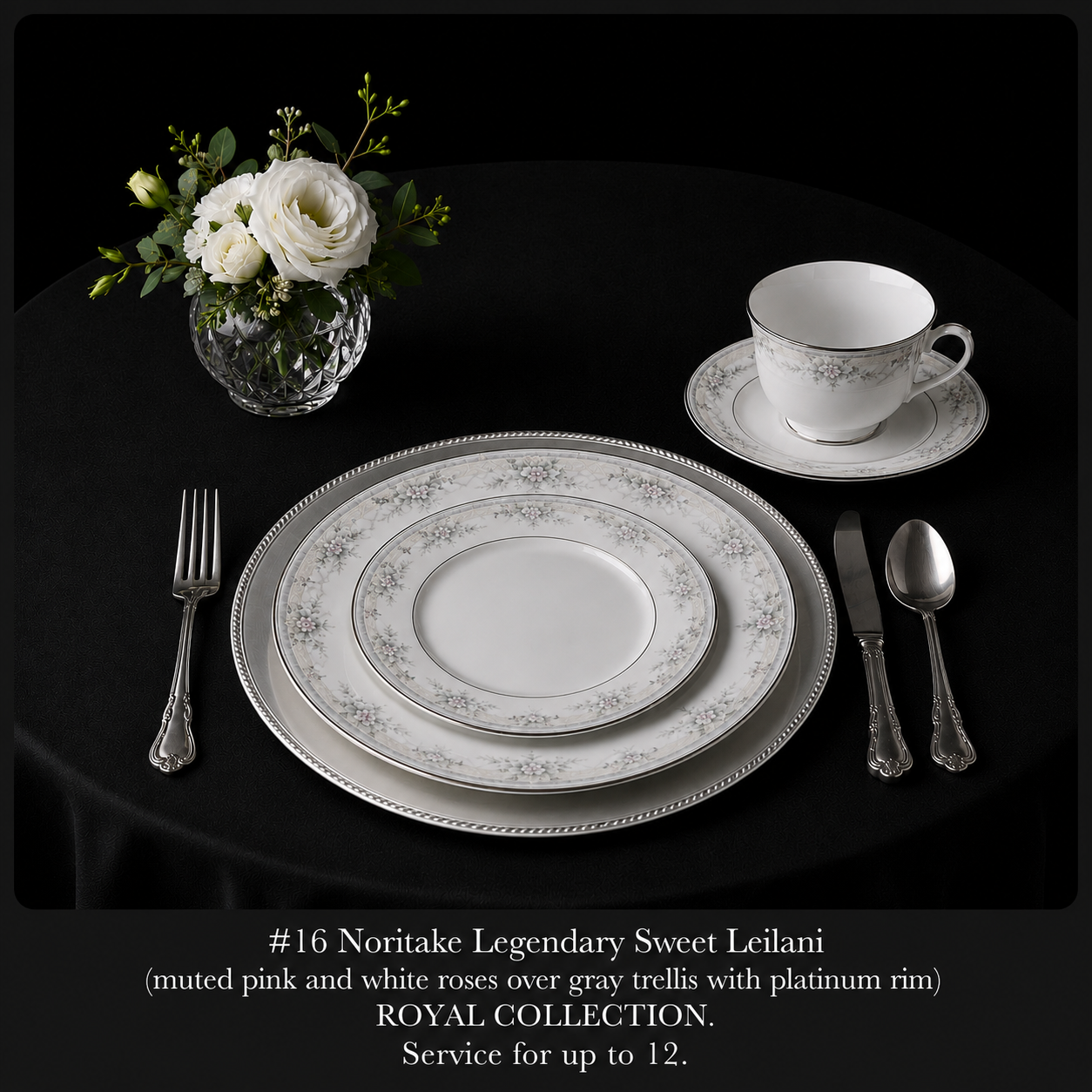 #16 Noritake Legendary Sweet Leilani fine china set