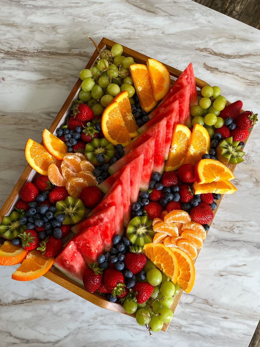 Gourmet seasonal fruit platter
