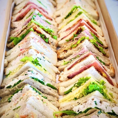 Delicate tea sandwich assortment